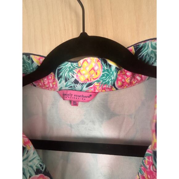 Simply Southern Pineapple Print Sleeveless Tunic Top Women’s XL - Picture 10 of 10